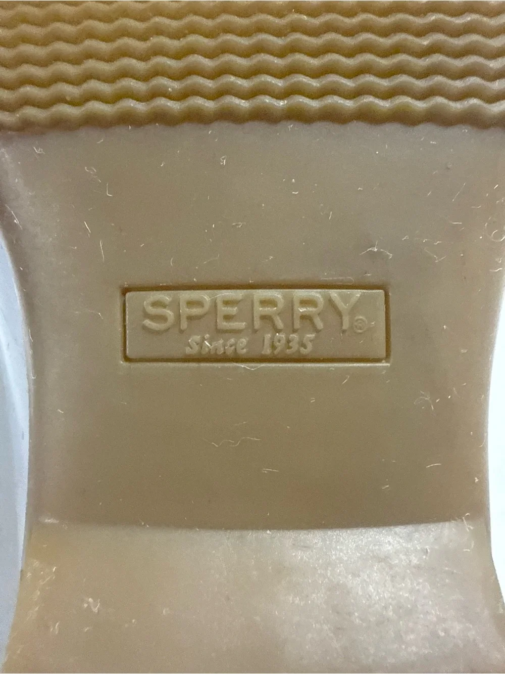Sperry Women’s Shoes - White and Gray Interior Label